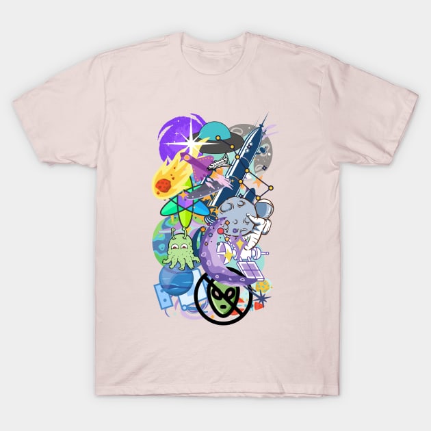 Space Race T-Shirt by Juggahnaut